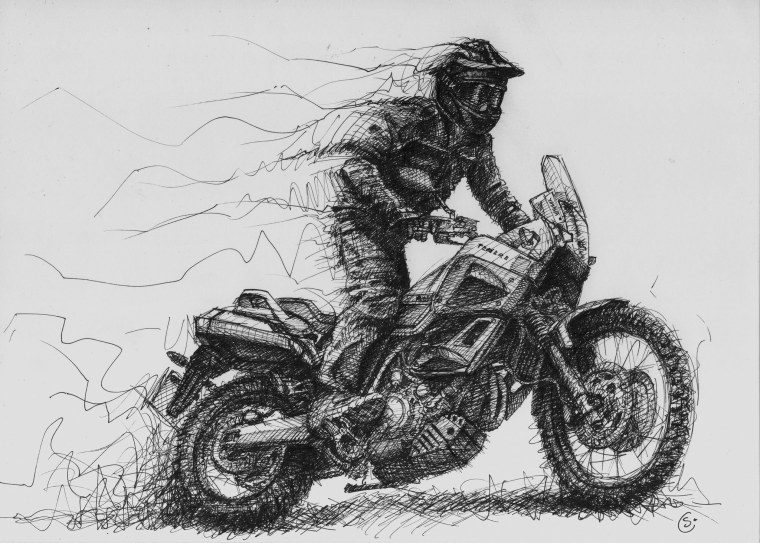 Yamaha xt660 рисунок