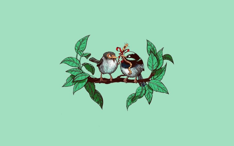 Птица арт Минимализм