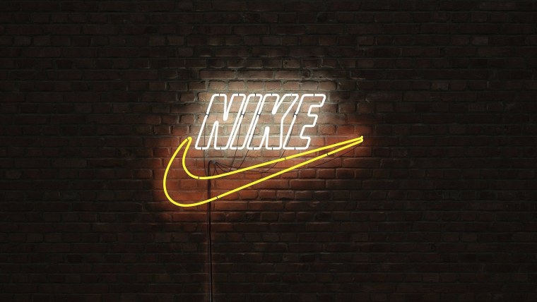 Nike logo Neon