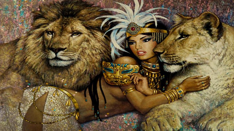Девушка и Лев