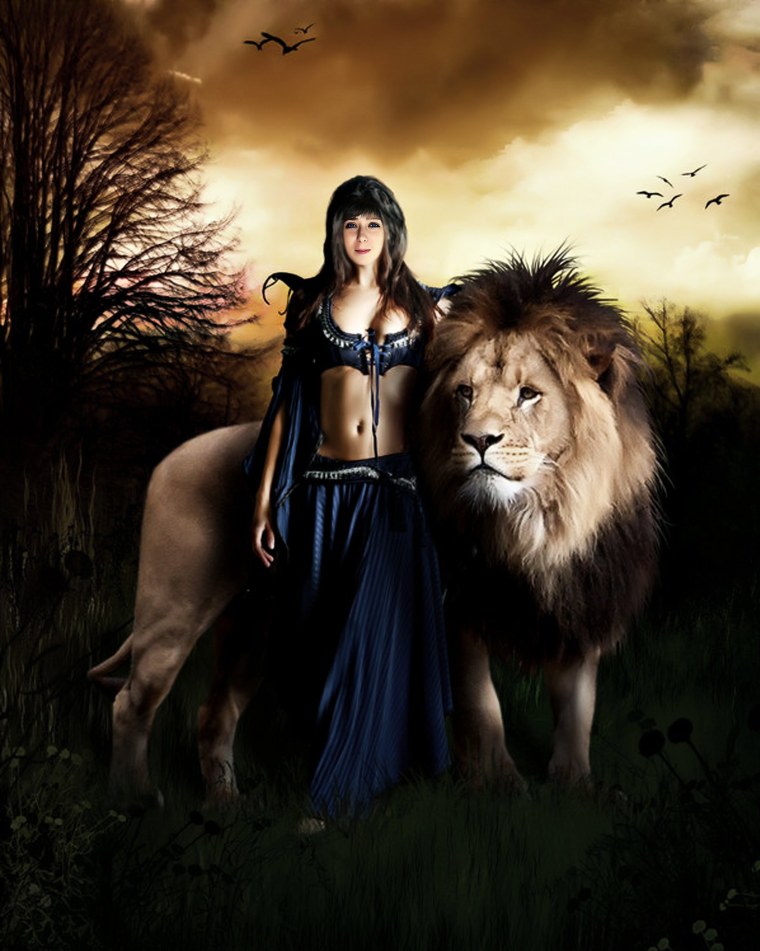 Девушка и Лев