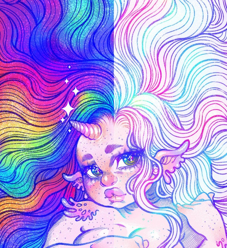 Радужный пастельный фон