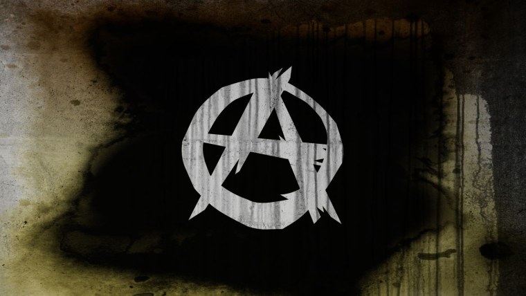 Анархия обои в комнате