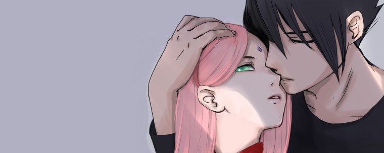 Сакура из Наруто Эстетика и Саске