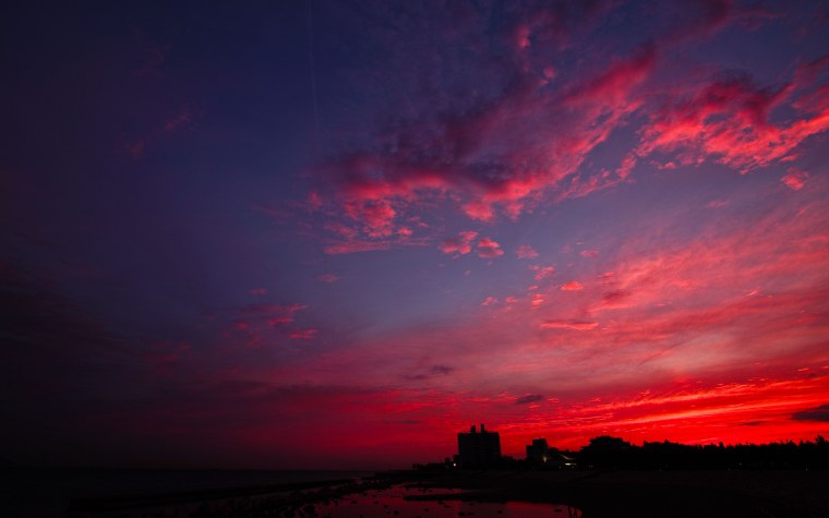 Розовое небо