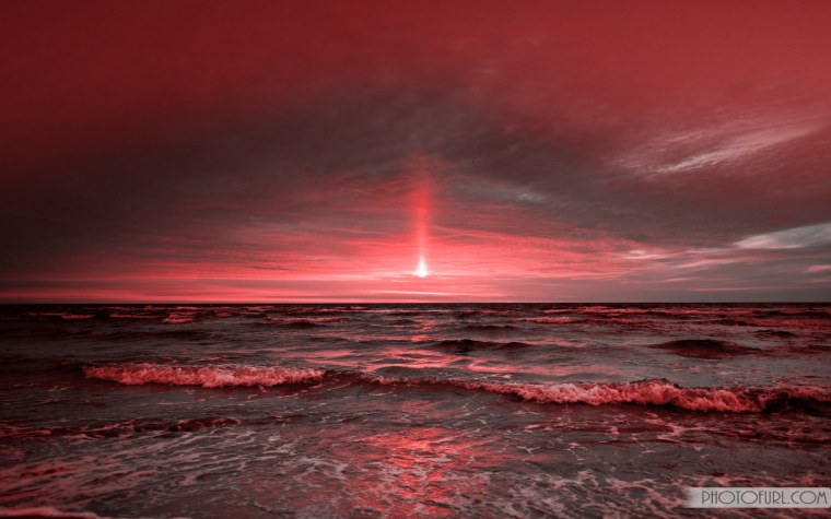 Небо закат розовый