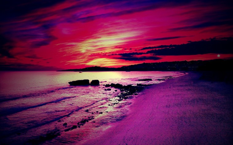 Розовое море