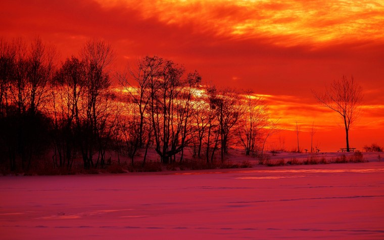 Багряный закат