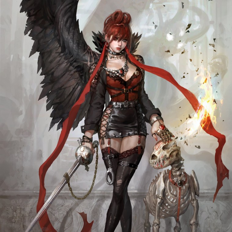 Полуангел полудемон девушка