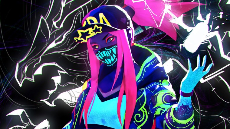 KDA Akali Neon маска