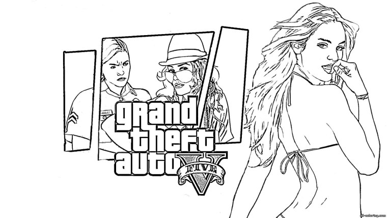 Grand Theft auto San Andreas раскраска