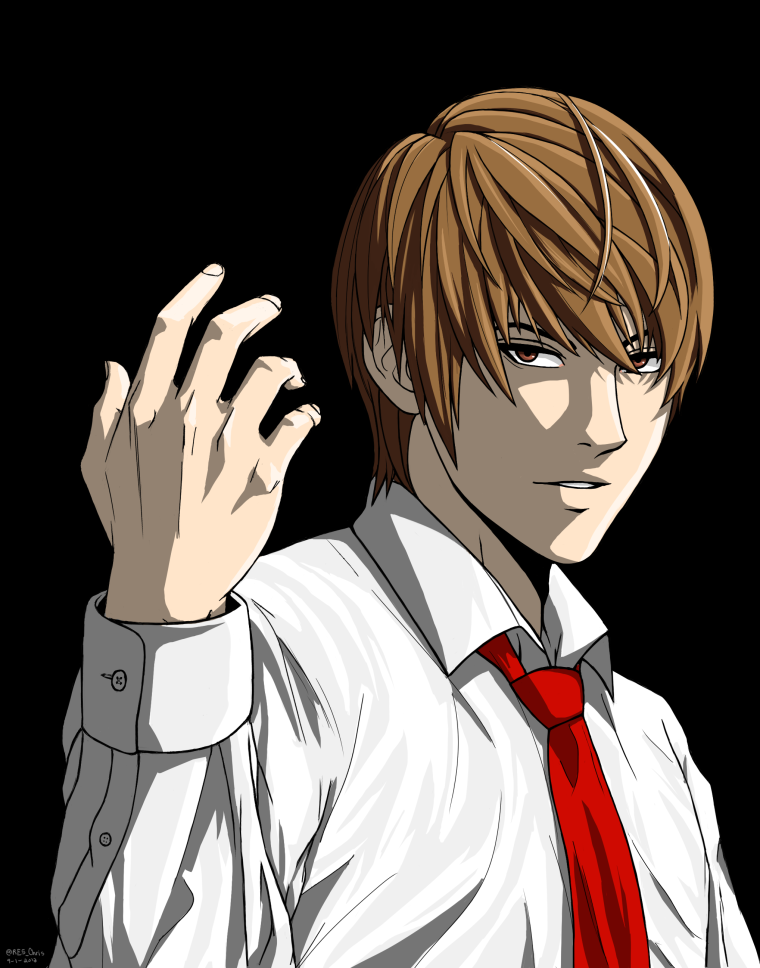 Тетрадь смерти Ягами Лайт арт