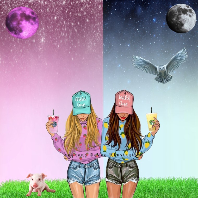 Подруги рисунок