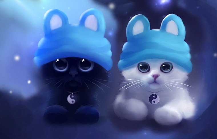 Розовый котенок