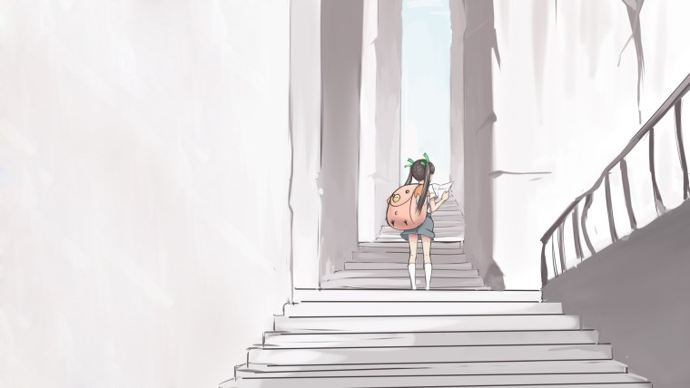 Человек на лестнице референс