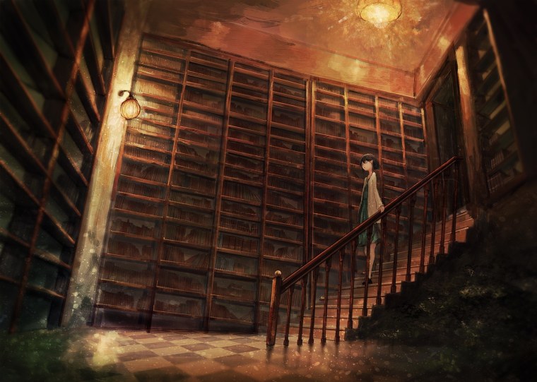 Библиотека из аниме