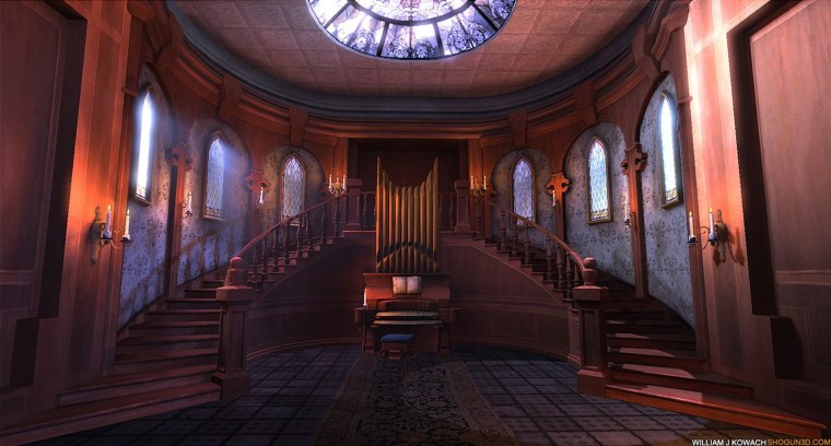 Темный зал замка