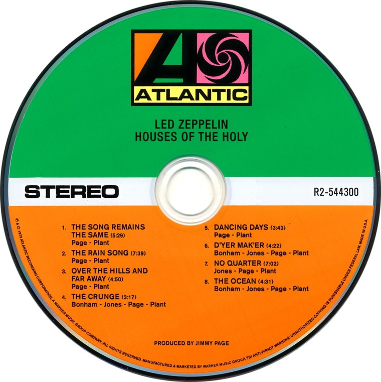 Led Zeppelin Houses of the Holy 1973
