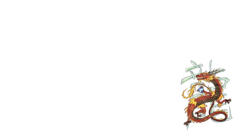 Обои на рабочий стол дракон Минимализм