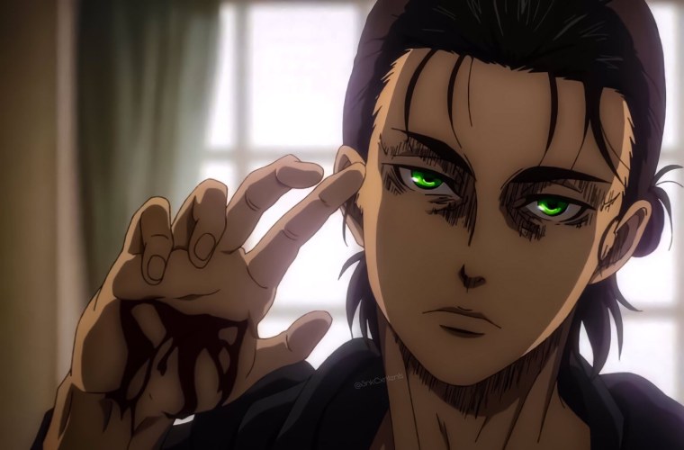 Эрен Йегер с хвостиком