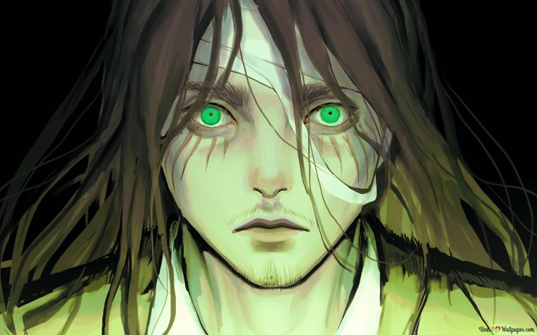 Эрен егер чб с длинными волосами