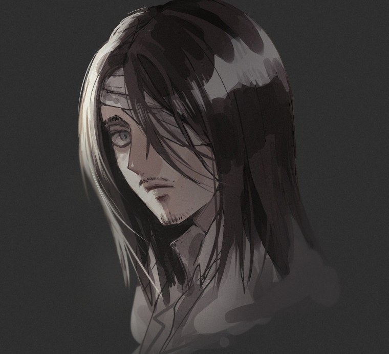 Эрен Йегер длинноволосый