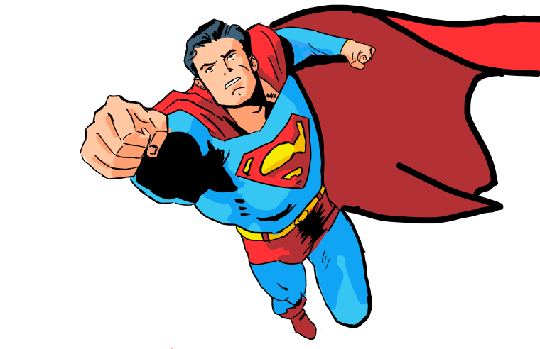 Супермен летит