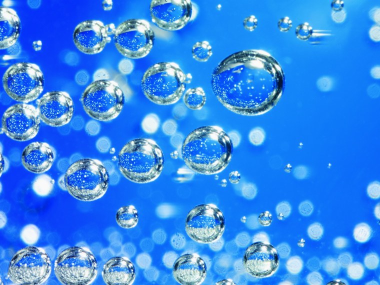 Фон вода с пузырьками