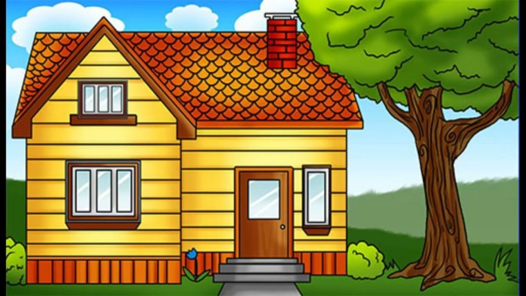 Сказочный домик с забором