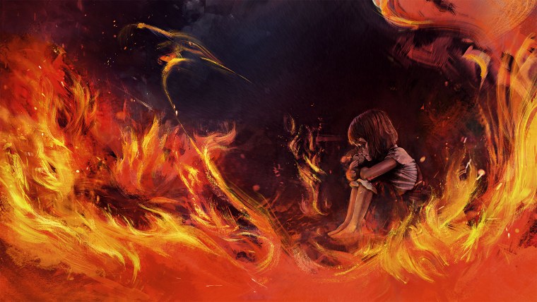 Огненный шар в руке