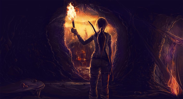 Лара Крофт томб Райдер 2013 пещеры