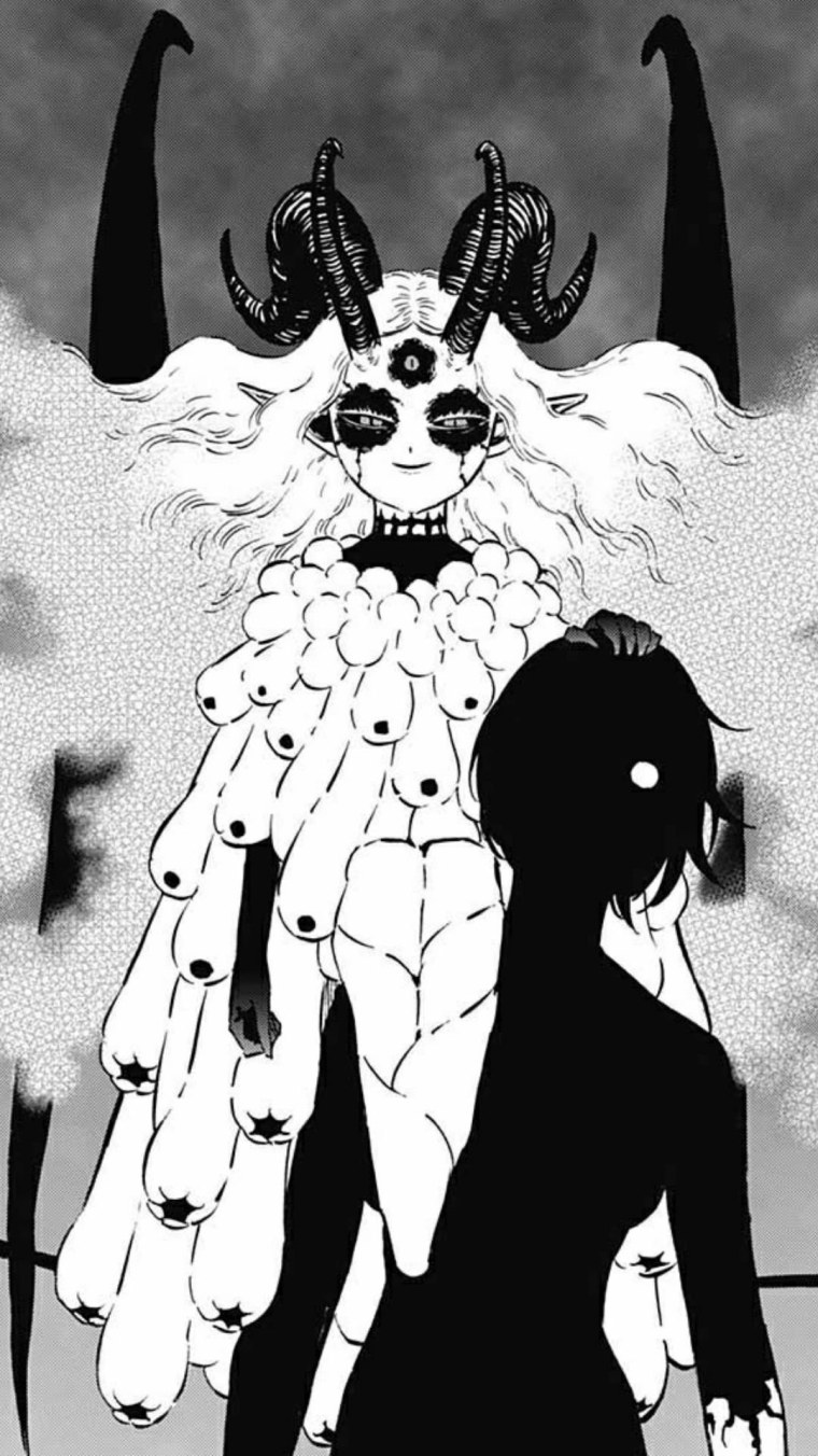 Дьявол на черном фоне