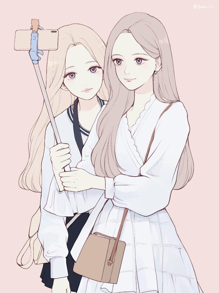 Подруги нарисованные