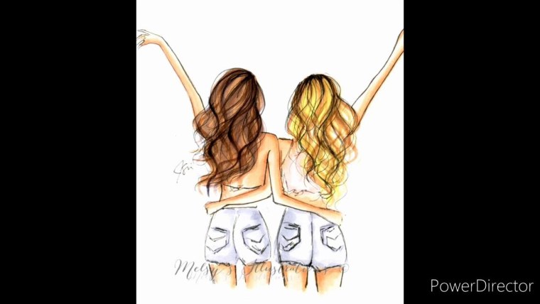 Подруги нарисованные