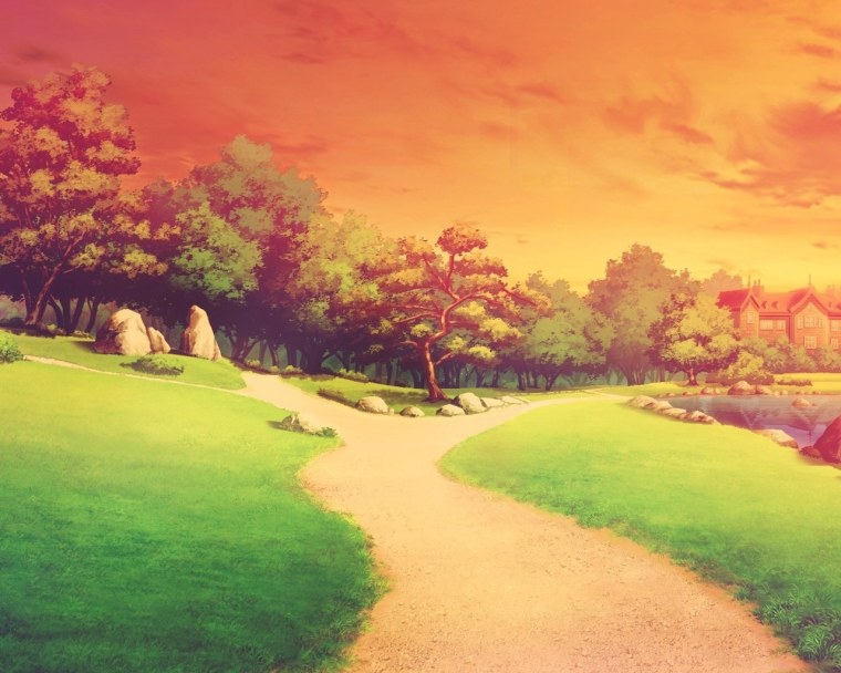 Хвост феи пейзаж аниме