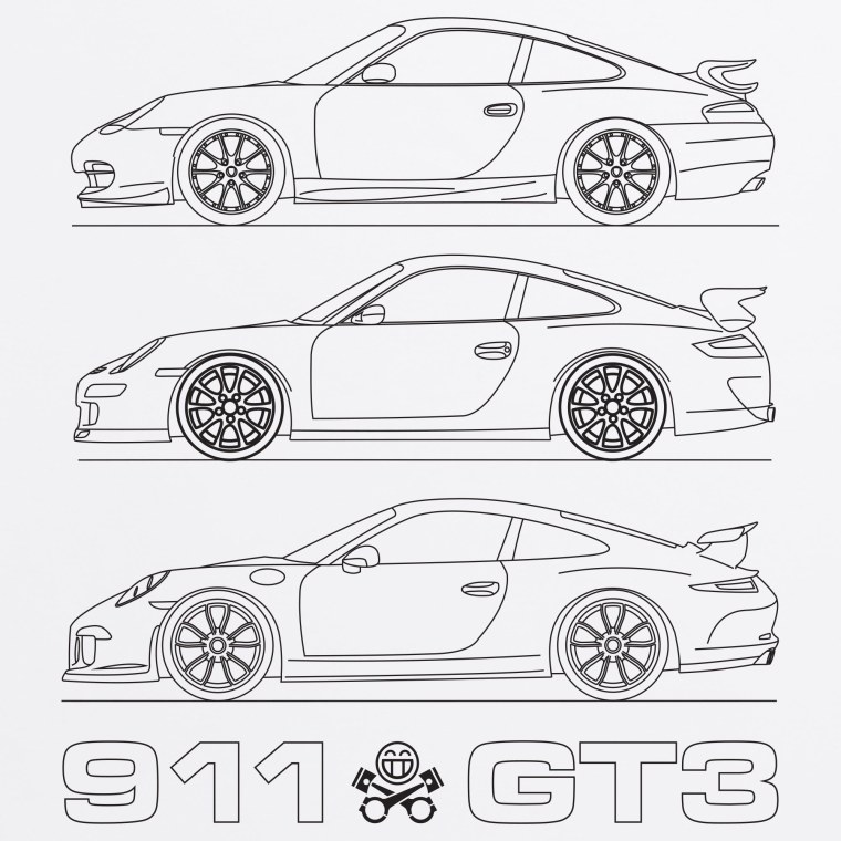 Раскраска Порше 911