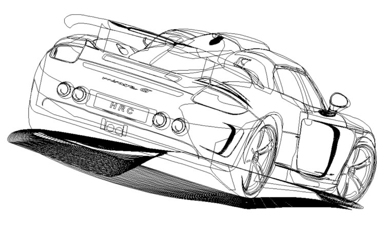 Раскраска Порше 911 gt3 RS