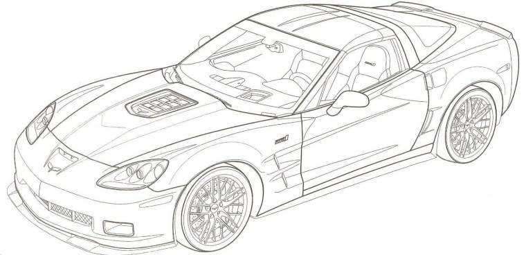 Porsche Panamera рисунок