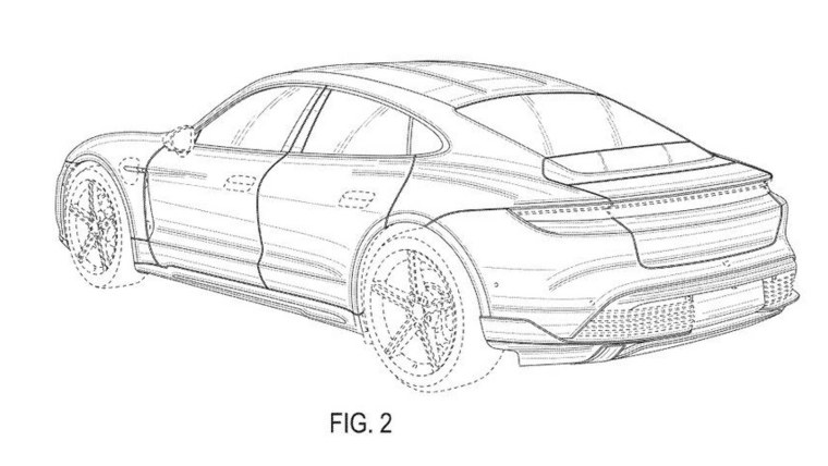 Раскраска Порше Тайкана