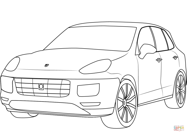 Porsche 911 Carrera раскраска