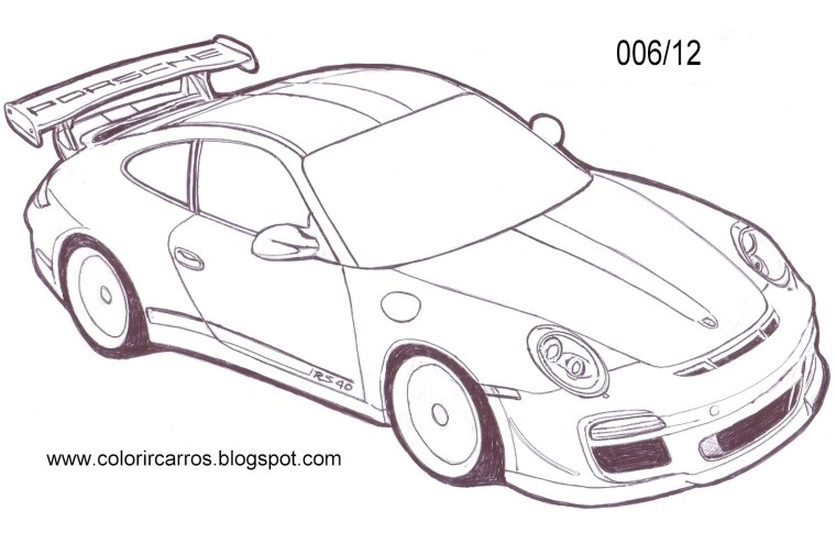 Раскраски Порше 911 турбо
