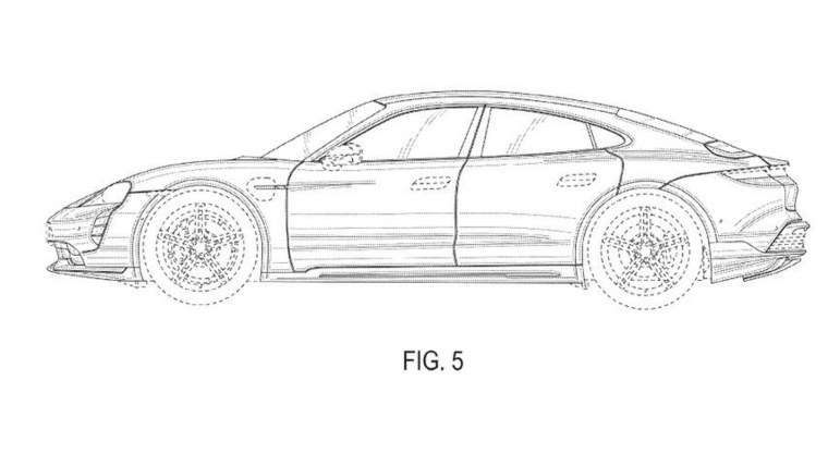 Porsche Taycan чертеж