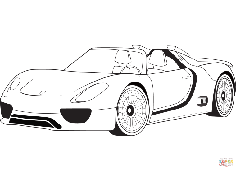 Porsche 911 Turbo s чертеж