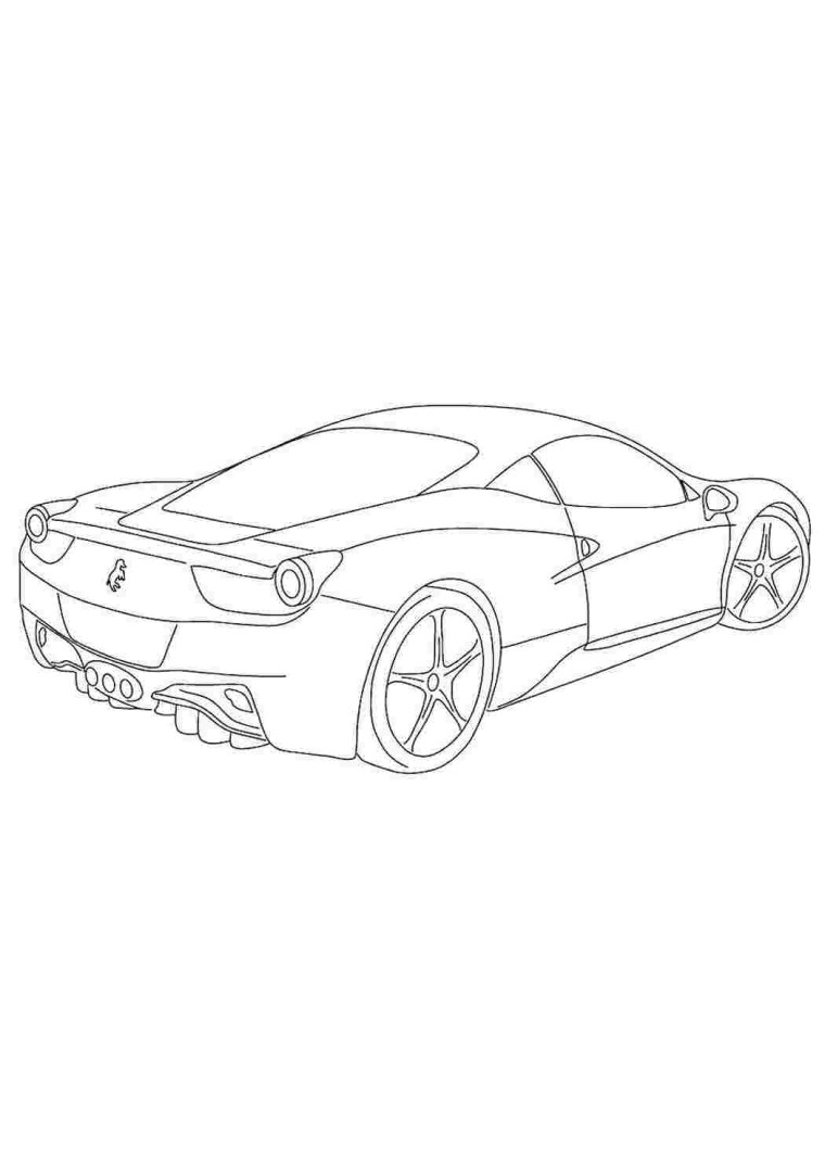 Порше 918 Спайдер раскраска