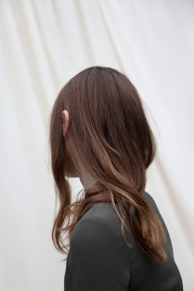 Штановые волосы со спины