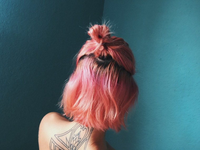 Розовые волосы Эстетика