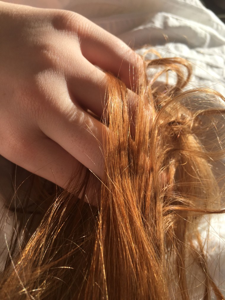 Оранжевые волосы Эстетика