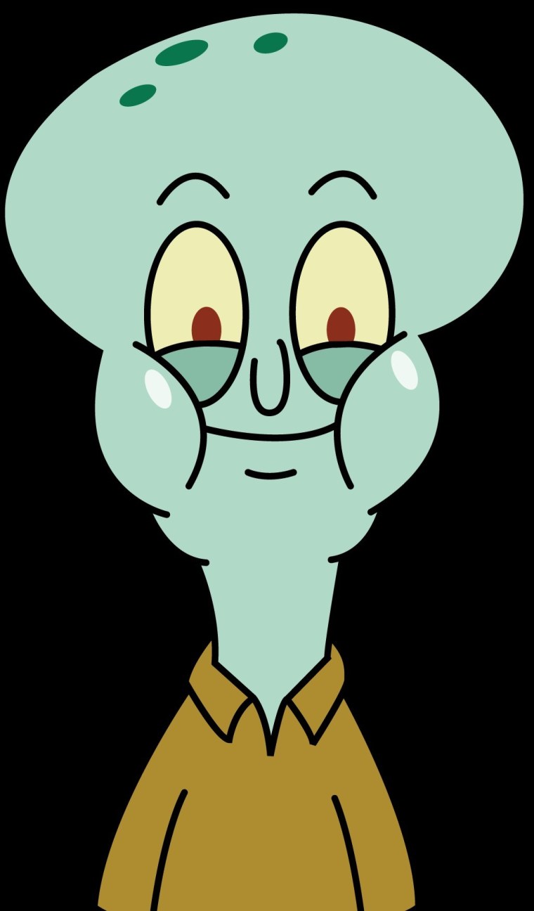 Сквидвард с прической