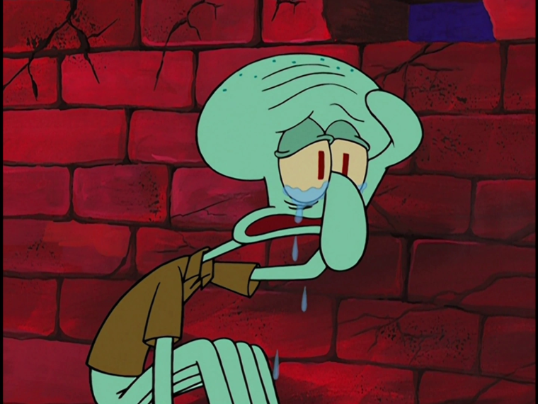 Герои мультфильма Сквидвард