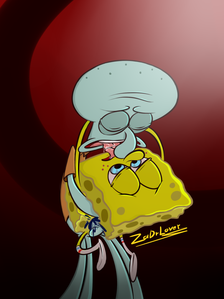 Сквидвард Сэнди плачут